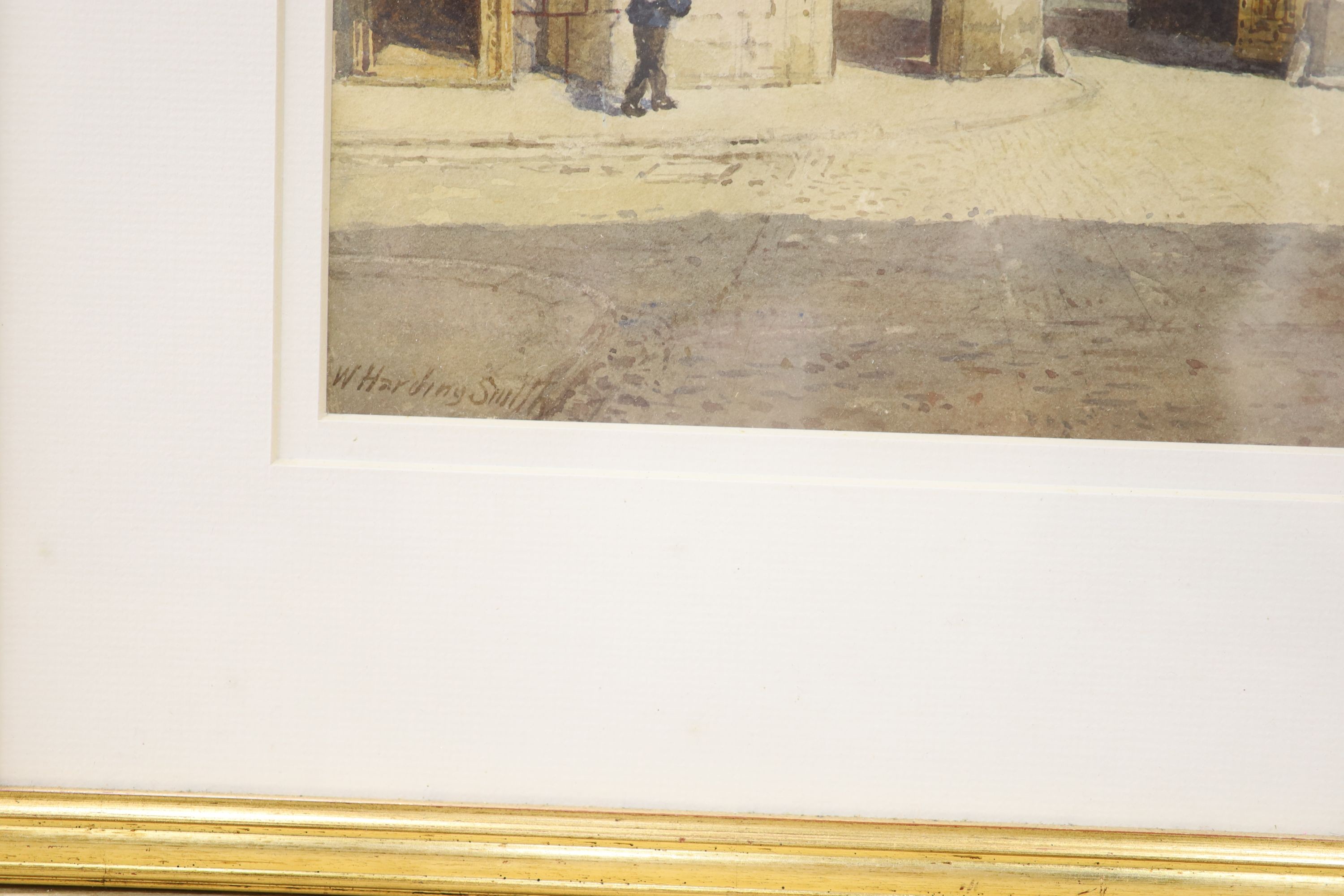 William Harding Smith (1848-1922), watercolour, Medieval gateway, signed, 42 x 34cm